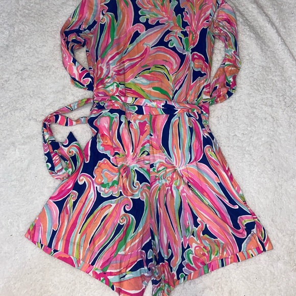 Lilly Pulitzer LongSleeve Wrap Romper - Picture 5 of 5
